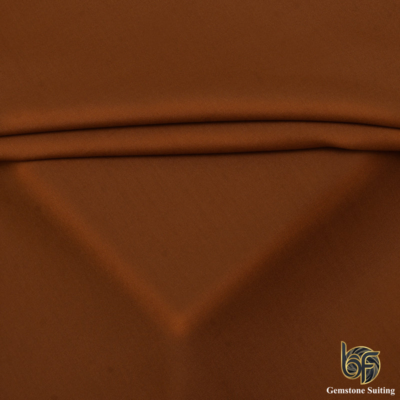 Feroza by Shaqaafah —Rich Chocolate Brown Premium Fabric-8