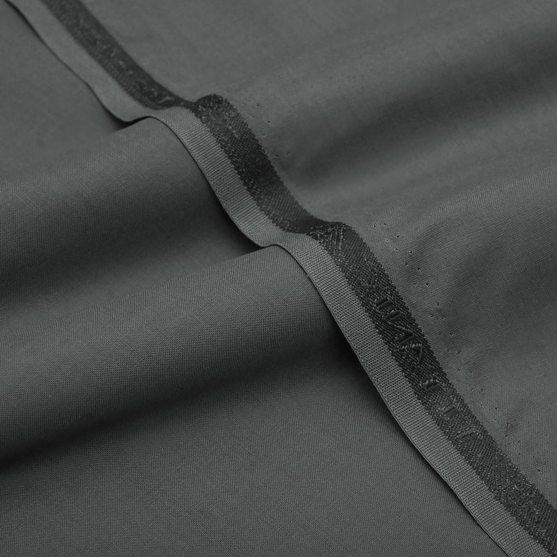 Classic Charcoal Grey Unstitched Wash & Wear Fabric for Men’s Suits-10