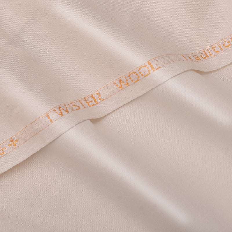 Brother Fabrics Premium Off-White Unstitched Men’s Suiting Fabric