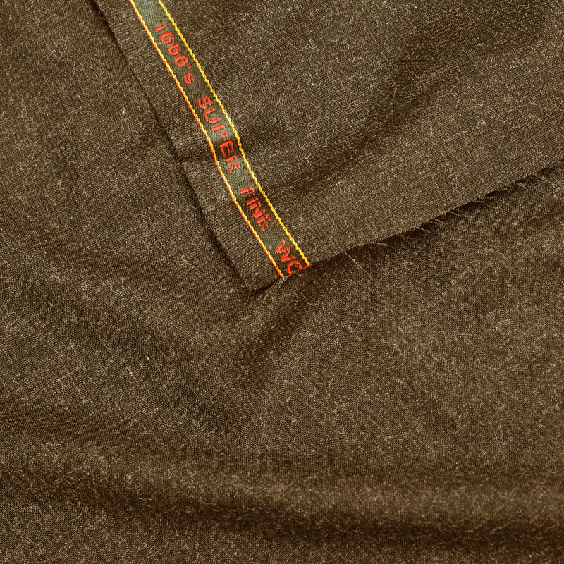 Grace Super Fine Wool Dark Earth Brown Unstitched Men’s Suiting Fabric