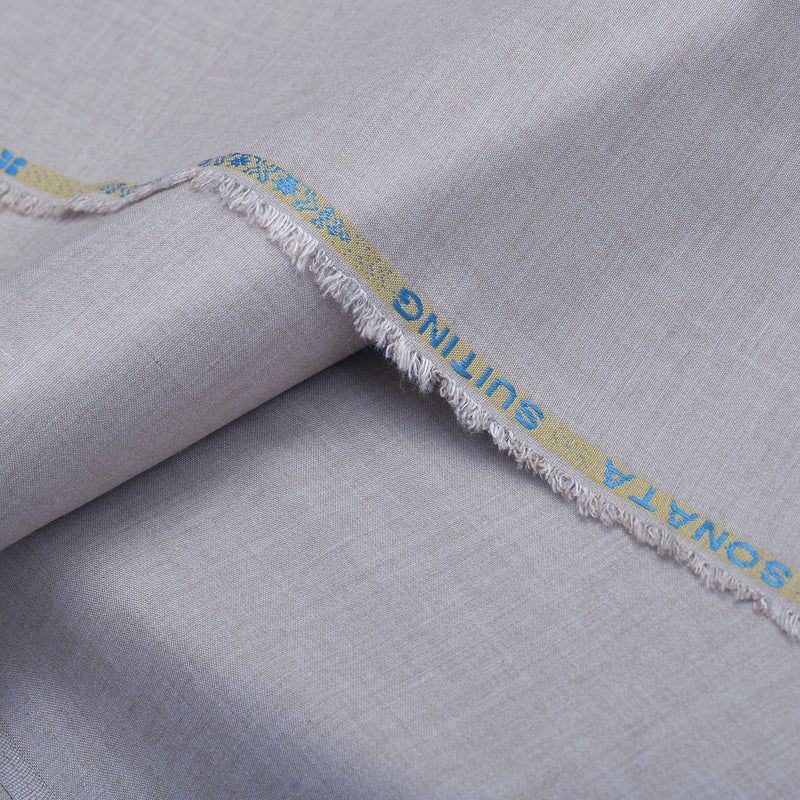 Sonata Premium Textured Ash Grey Unstitched Men’s Suiting Fabric