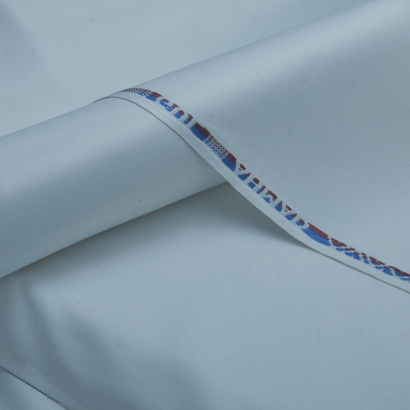 Premium Ice Blue Unstitched Men’s Wash & Wear Fabric