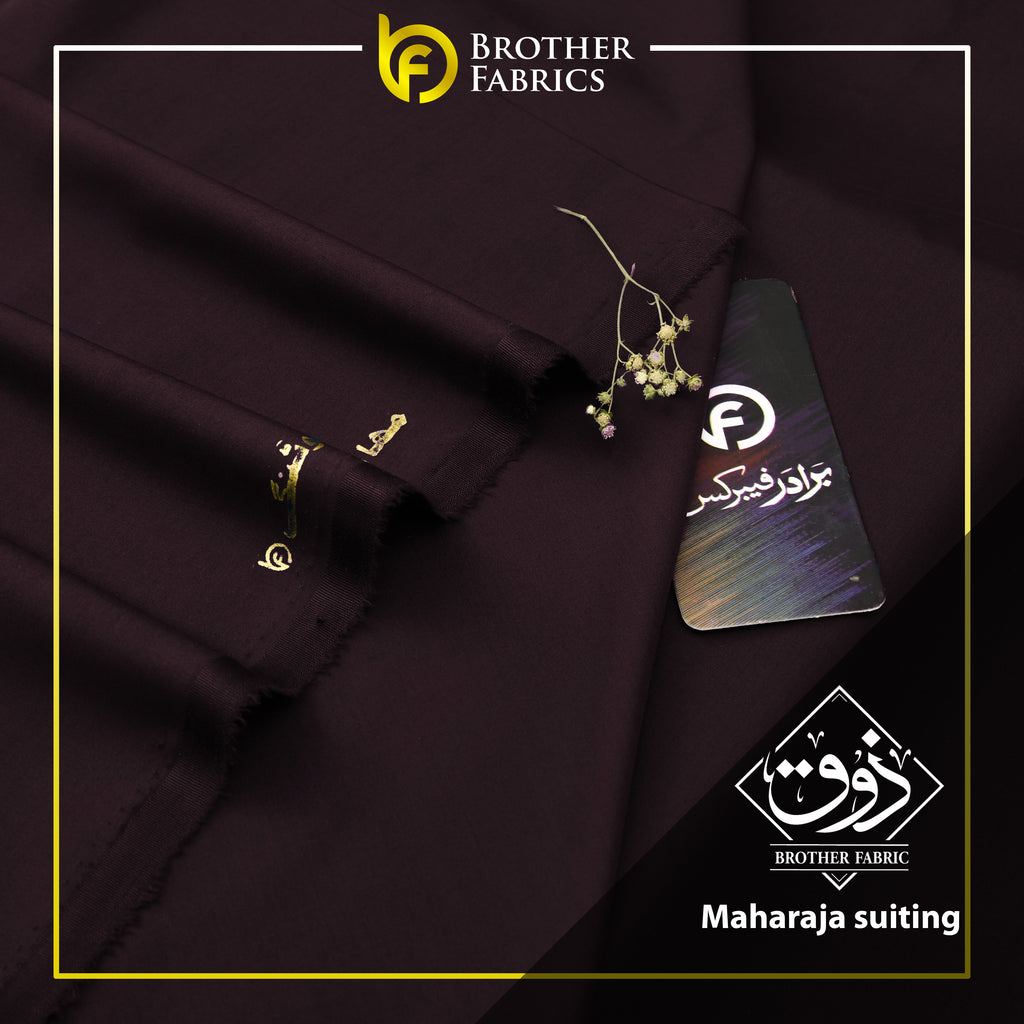 Brother Fabrics Maharaja Suiting – Imperial Burgundy Premium Wash & Wear Fabric