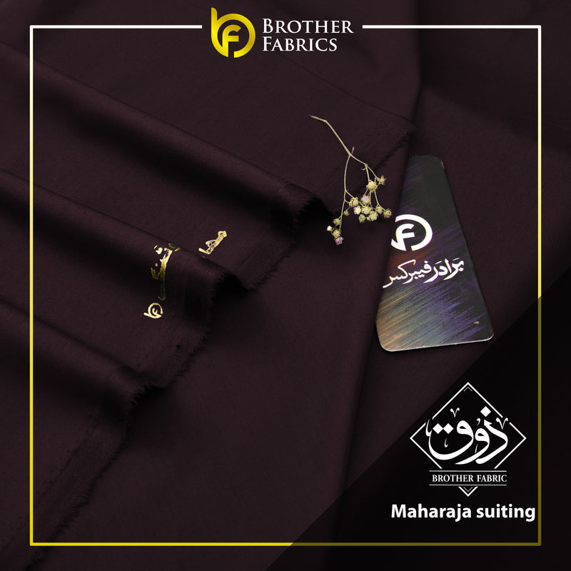 Brother Fabrics Maharaja Suiting – Imperial Burgundy Premium Wash & Wear Fabric