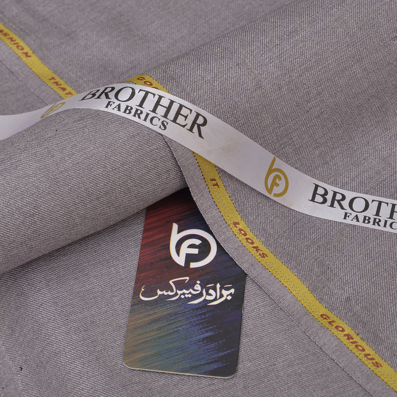 Glorious Collection Premium Soft Grey Unstitched Men’s Suiting Fabric