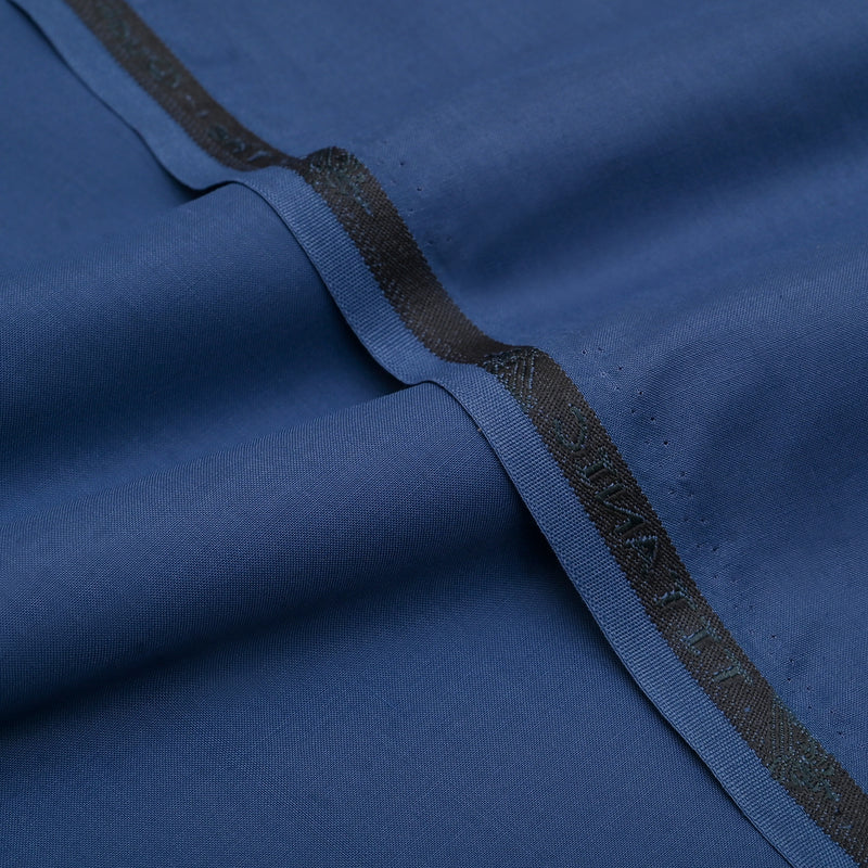 Classic Steel Blue Unstitched Wash & Wear Fabric for Men’s Suits-9