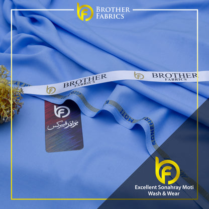 Brother Fabrics Excellent Sonahray Moti Wash & Wear – Sky Sapphire