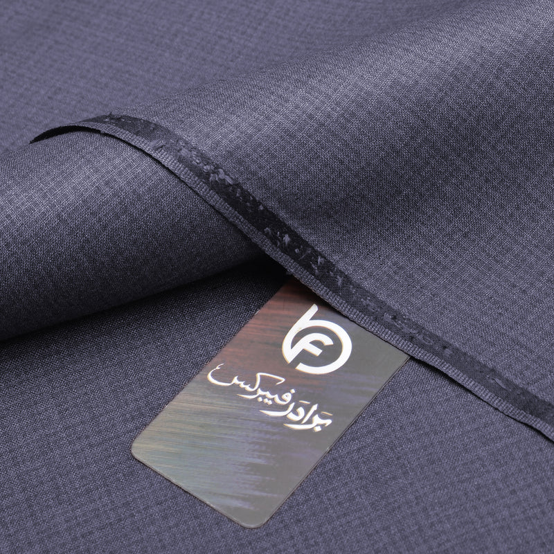 Premium Textured Charcoal Grey Unstitched Men’s Suiting Fabric