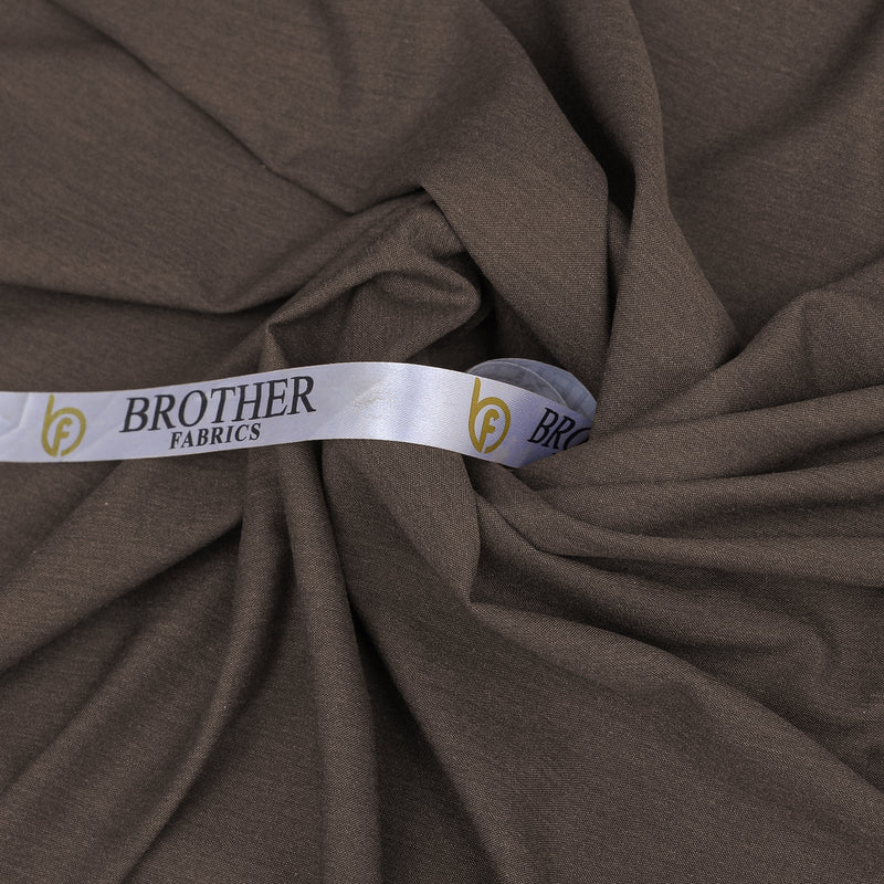 Premium Dark Taupe Brown Unstitched Men’s Suiting Fabric
