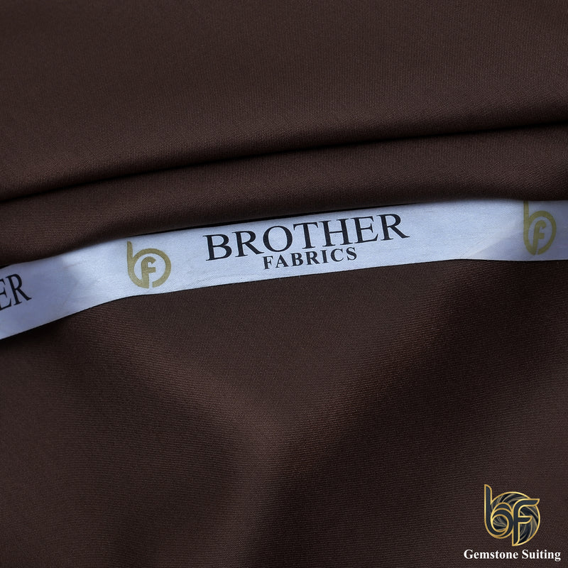 Gemstone Premium Brown Suiting Fabric-2
