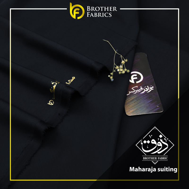 Maharaja Suiting – Brother Fabrics Imperial Midnight Black