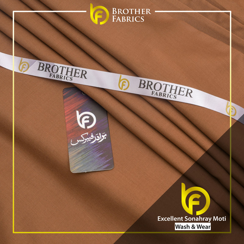 Brother Fabrics Excellent Sonahray Moti – Warm Camel Wash & Wear Fabric