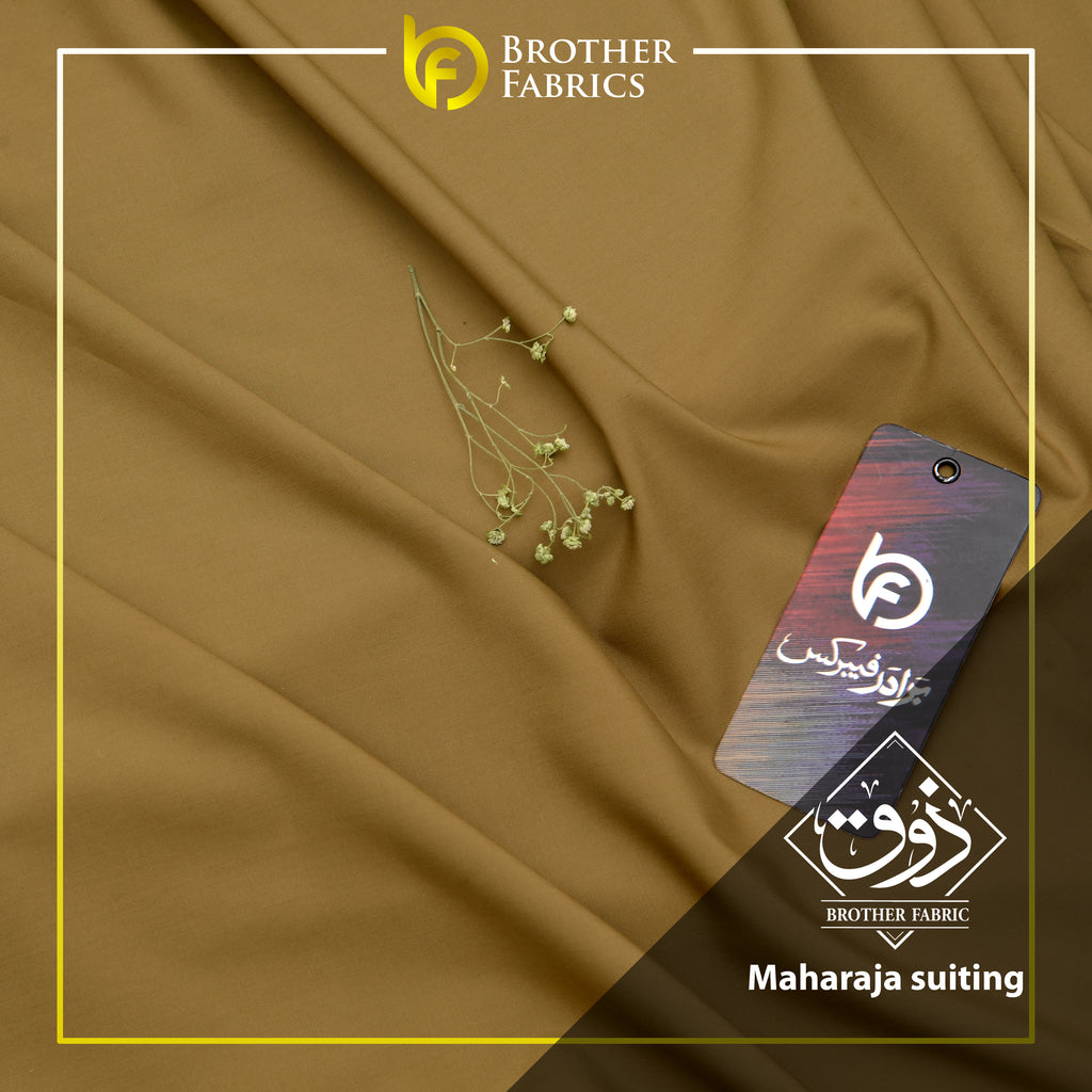 Maharaja Suiting Brother Fabrics – Desert Gold Khaki