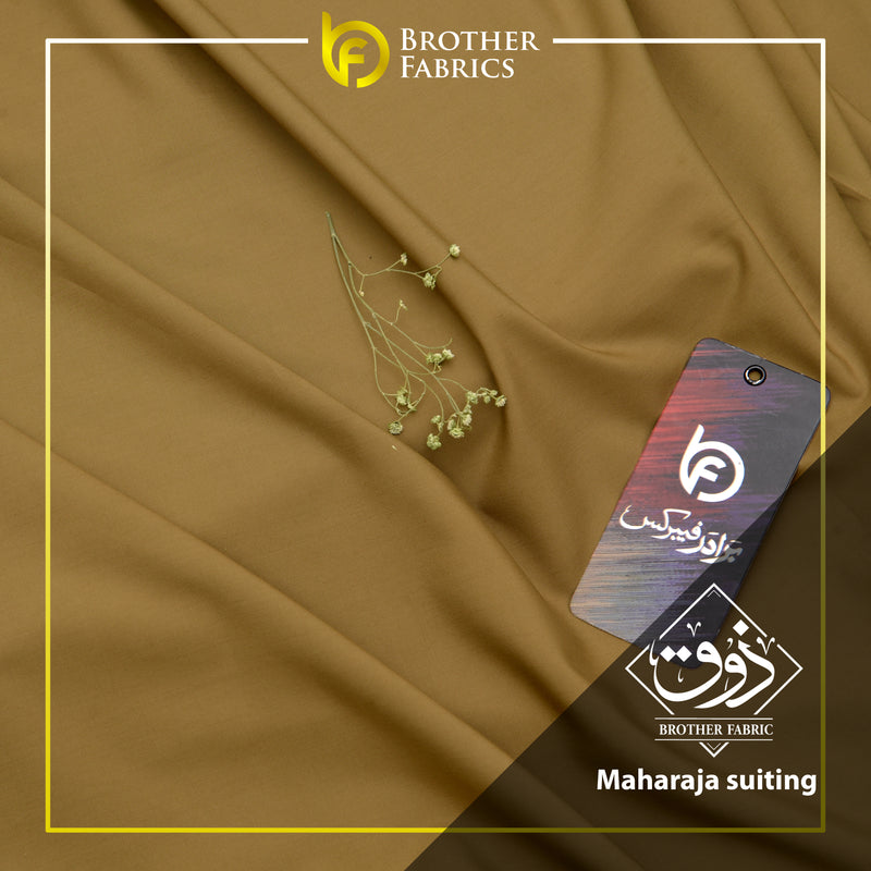 Maharaja Suiting Brother Fabrics – Desert Gold Khaki