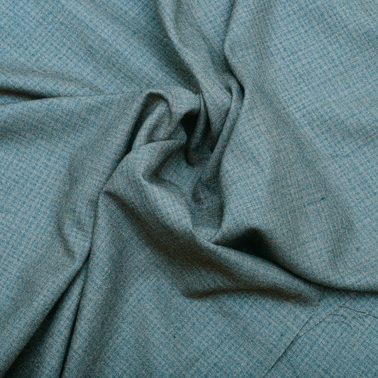 Premium Textured Teal Blue Unstitched Men’s Suiting Fabric