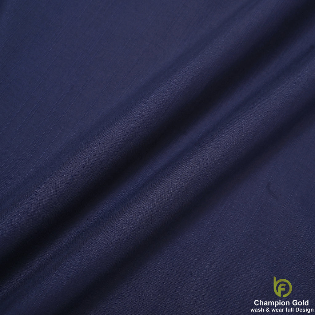 Champion Gold – Deep Sapphire Blue | Premium Wash & Wear Full Design Fabric