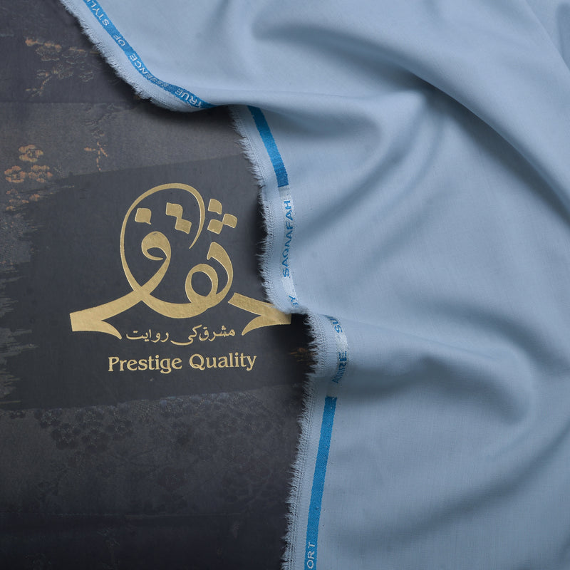 Premium Sky Blue Satin Fabric with Elegant Finish-7