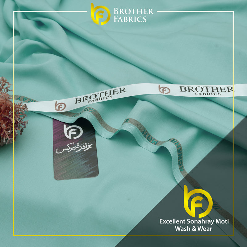 Brother Fabrics Excellent Sonahray Moti Wash & Wear – Aqua Mint
