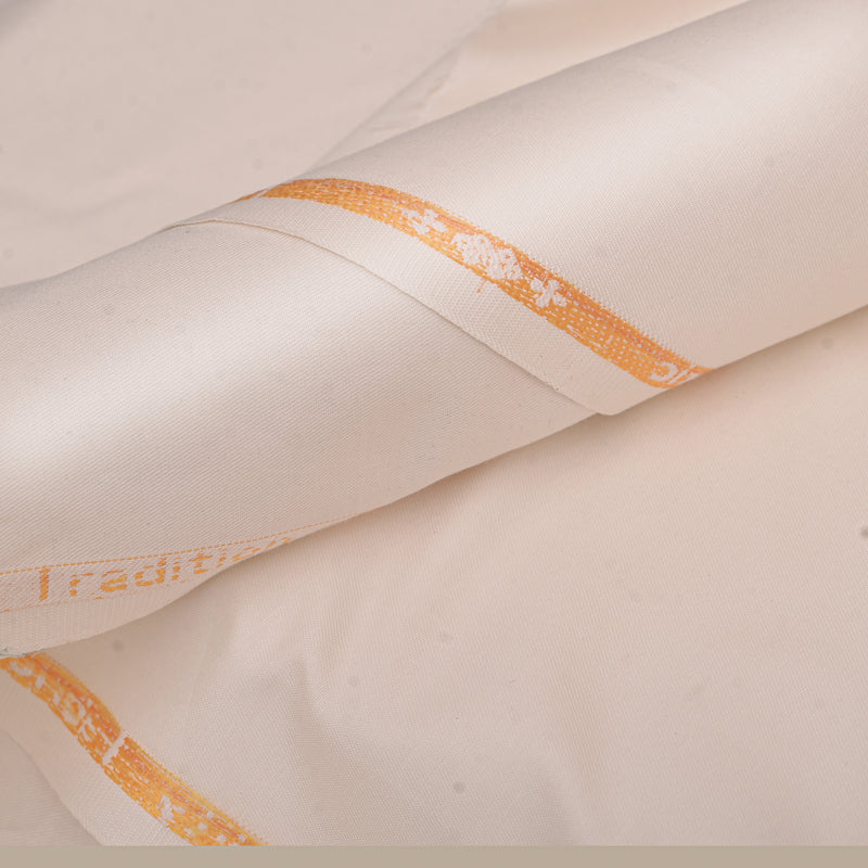 Brother Fabrics Premium Off-White Unstitched Men’s Suiting Fabric