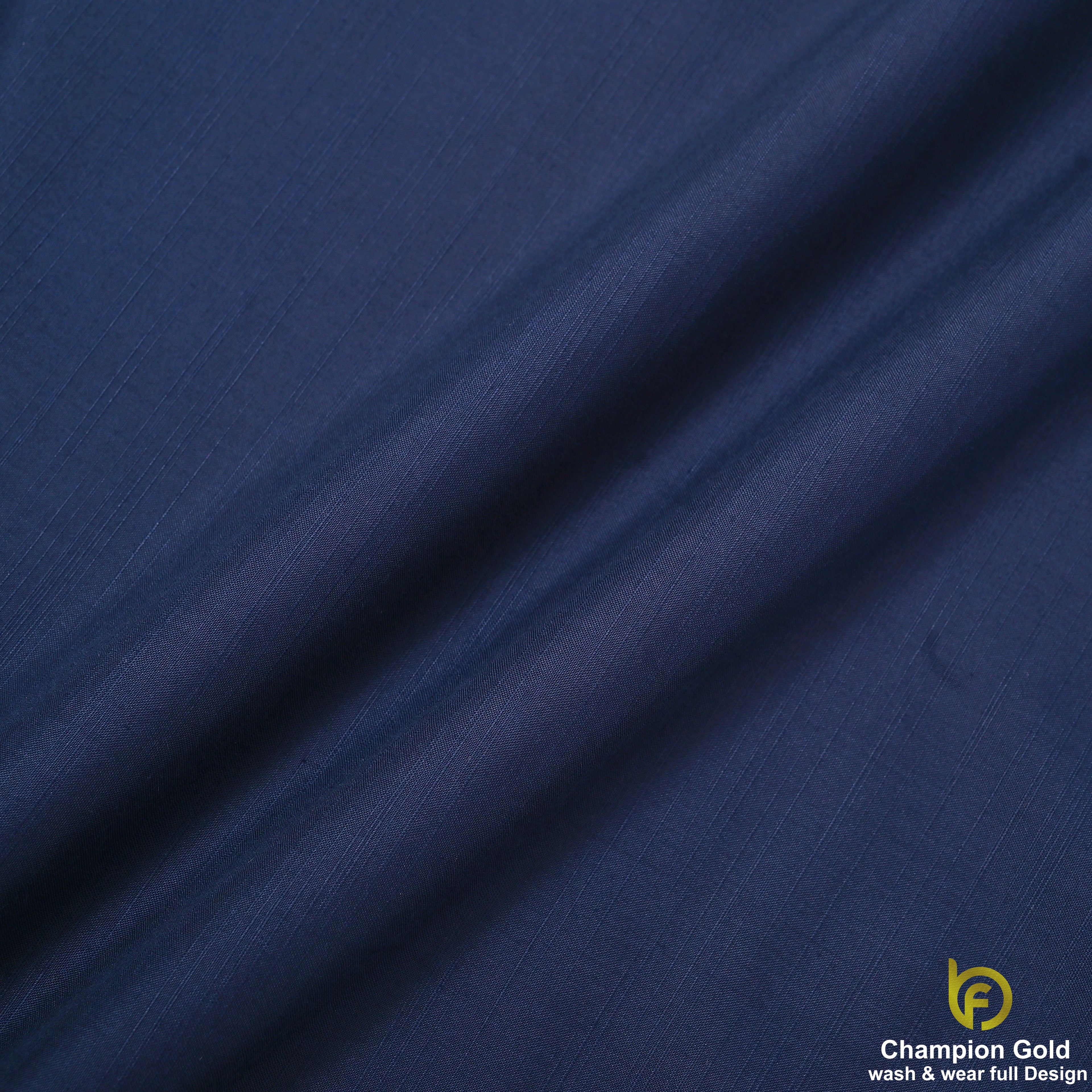 Champion Gold – Royal Navy | Premium Wash & Wear Full Design Fabric