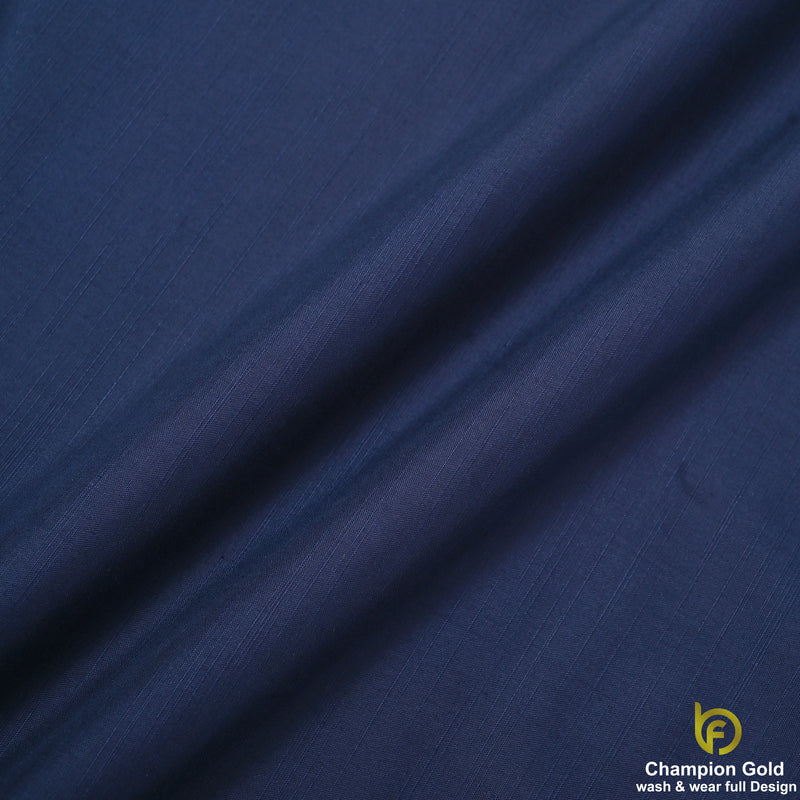 Champion Gold – Royal Navy | Premium Wash & Wear Full Design Fabric