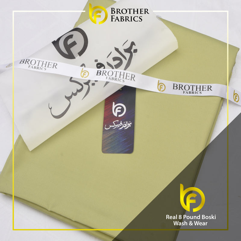 Premium Soft Olive Real 8 Pound Boski Wash & Wear Fabric | Brother Fabrics