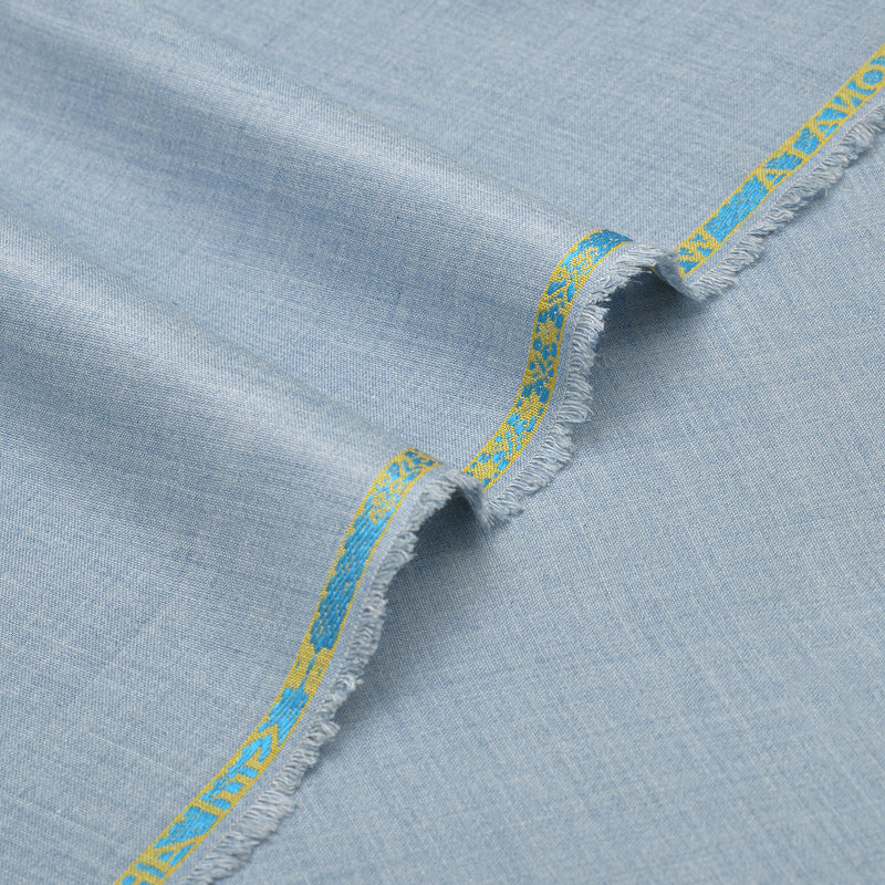 Sonata Premium Textured Sky Blue Unstitched Men’s Suiting Fabric