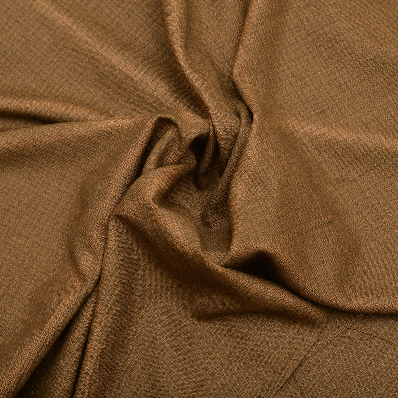 Premium Textured Golden Brown Unstitched Men’s Suiting Fabric