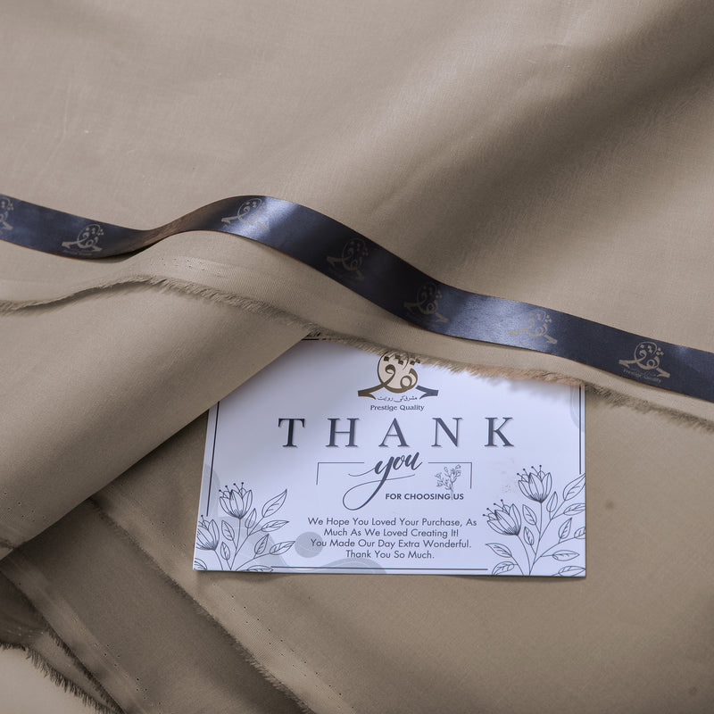 Classic Muted Greyish-Beige Unstitched Wash & Wear Fabric for Men’s Suits-16