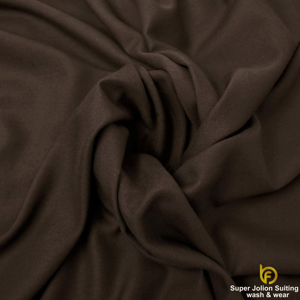 Super Jolion Wash & Wear Suiting Fabric – Chocolate Brown