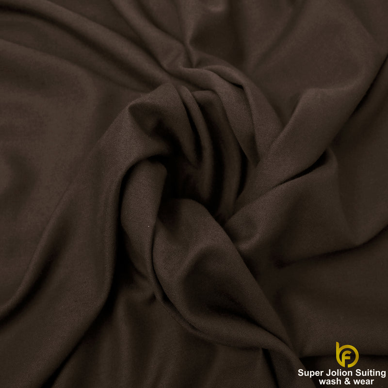 Super Jolion Wash & Wear Suiting Fabric – Chocolate Brown