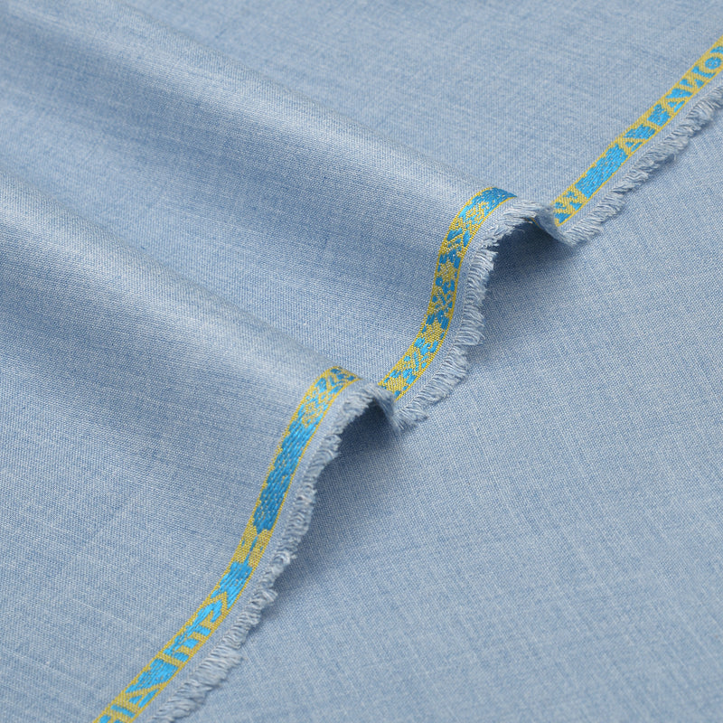 Sonata Premium Textured Light Sky Blue Unstitched Men’s Suiting Fabric