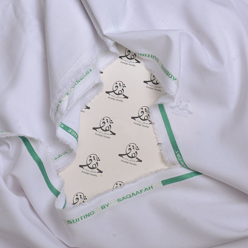 Elegant Crisp White Unstitched Fabric-11