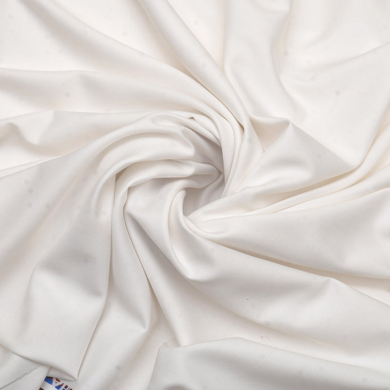 Premium Off-White Unstitched Men’s Wash & Wear Fabric