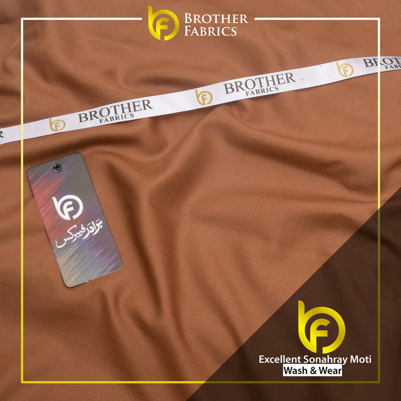 Brother Fabrics Excellent Sonahray Moti – Rustic Copper Wash & Wear Fabric