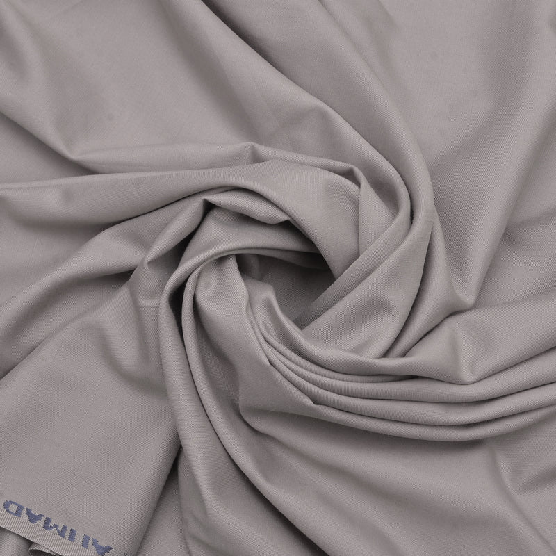 Premium Ash Grey Unstitched Men’s Wash & Wear Fabric