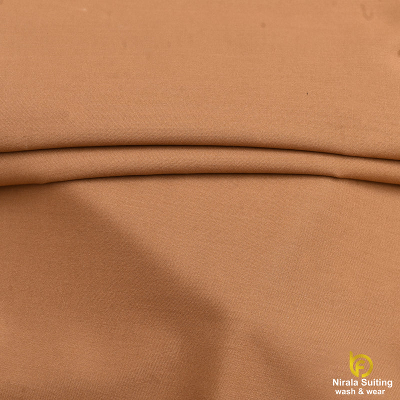 Brother Fabrics Nirala Suiting – Desert Camel | Premium Wash & Wear Fabric