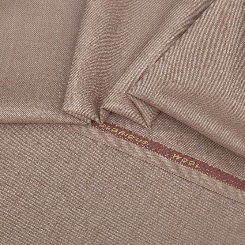 Brother Fabrics Premium Warm Beige Unstitched Men’s Suiting Fabric