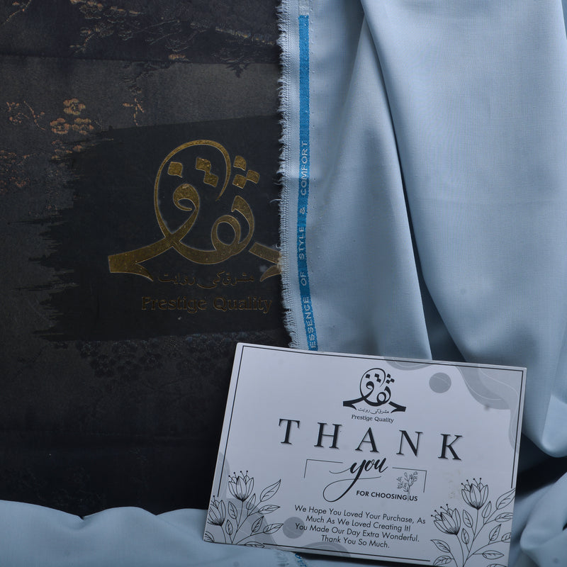 Premium Sky Blue Satin Fabric with Elegant Finish-7