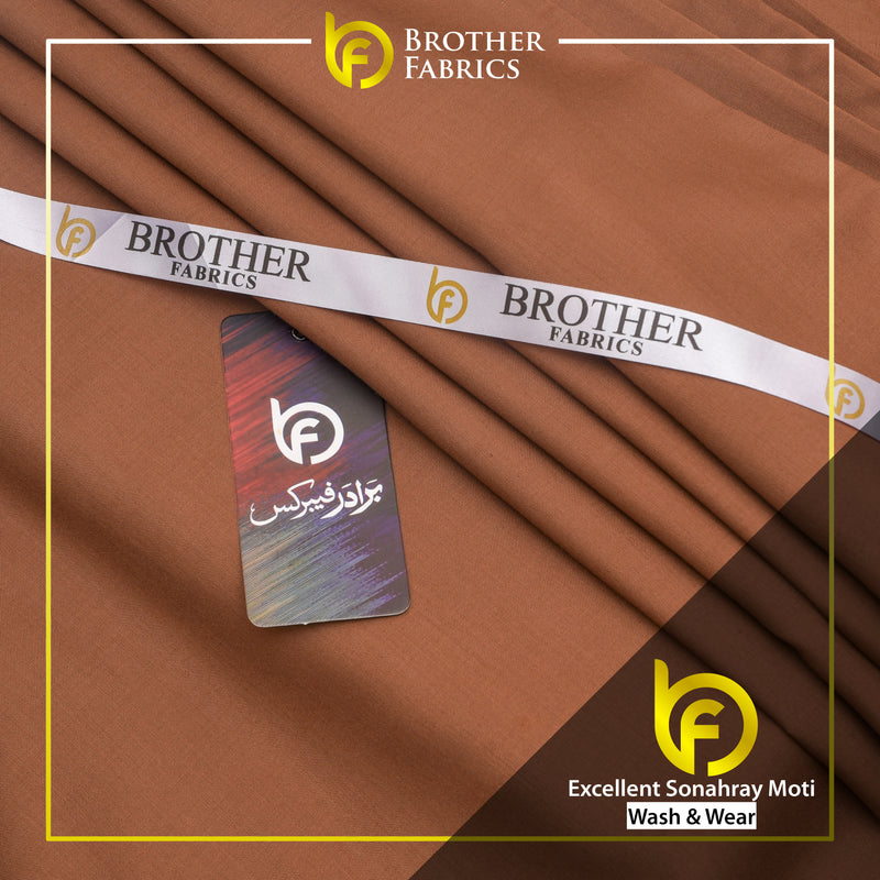 Brother Fabrics Excellent Sonahray Moti – Rustic Copper Wash & Wear Fabric