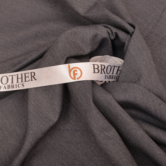 Brother Fabrics Premium Dark Charcoal Grey Unstitched Men’s Suiting Fabric