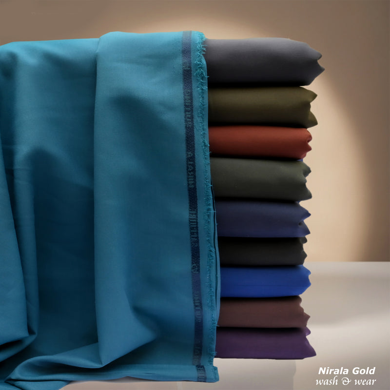 Brother Fabrics Nirala Gold – Emerald Teal | Premium Wash & Wear Fabric