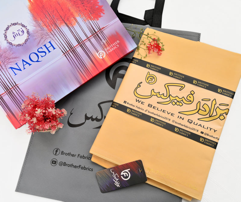 Naqsh Butter Yellow – Super Prime Gold Soft Cotton by Brother Fabrics