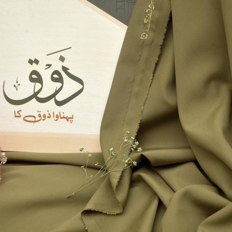 Maharaja Suiting Brother Fabrics – Olive Sage Prestige