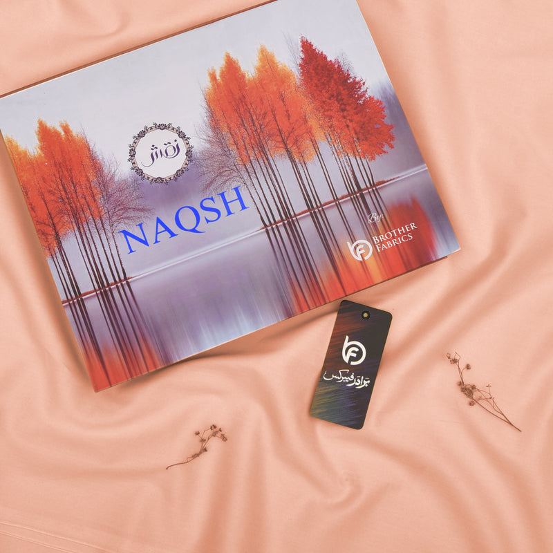 Naqsh Peach Blush – Super Prime Gold Soft Cotton by Brother Fabrics