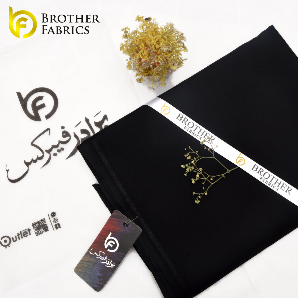 Aqua Black Premium Maharaja Suiting | Brother Fabrics